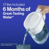 imageBrita Everyday Elite Water Filter Pitcher Removes 99 of Lead Includes 1 Filter 10Cup Capacity BlackBlue