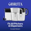 imageBrita Everyday Elite Water Filter Pitcher Removes 99 of Lead Includes 1 Filter 10Cup Capacity BlackWhite