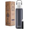 imageBrita Stainless Steel Premium Filtering Water Bottle BPAFree Reusable Insulated Replaces 300 Plastic Water Bottles Filter Lasts 2 Months or 40 Gallons Includes 1 Filter Glacier  20 ozCarbon