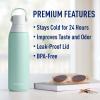 imageBrita Stainless Steel Premium Filtering Water Bottle BPAFree Reusable Insulated Replaces 300 Plastic Water Bottles Filter Lasts 2 Months or 40 Gallons Includes 1 Filter Glacier  20 ozGlacier