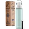 imageBrita Stainless Steel Premium Filtering Water Bottle BPAFree Reusable Insulated Replaces 300 Plastic Water Bottles Filter Lasts 2 Months or 40 Gallons Includes 1 Filter Glacier  20 ozGlacier