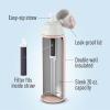 imageBrita Stainless Steel Premium Filtering Water Bottle BPAFree Reusable Insulated Replaces 300 Plastic Water Bottles Filter Lasts 2 Months or 40 Gallons Includes 1 Filter Glacier  20 ozRose