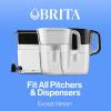 imageBrita Standard Water Filter for Pitchers and Dispensers BPAFree Reduces Copper Cadmium and Mercury Impurities Lasts Two Months or 40 Gallons Includes 2 Filters3 Count