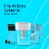 imageBrita Water Pitcher Metro Elite Filter Removes 99 of Lead Includes 1 Filter 6Cup Capacity WhiteTurquoise