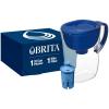 imageBrita Everyday Elite Water Filter Pitcher Removes 99 of Lead Includes 1 Filter 10Cup Capacity BlackBlue