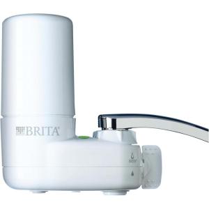 imageBrita Faucet Mount Water Filtration System BPAFree Faucet Water Purifier Reduces 99 of Lead Lasts Four Months or 100 Gallons Kitchen Accessories