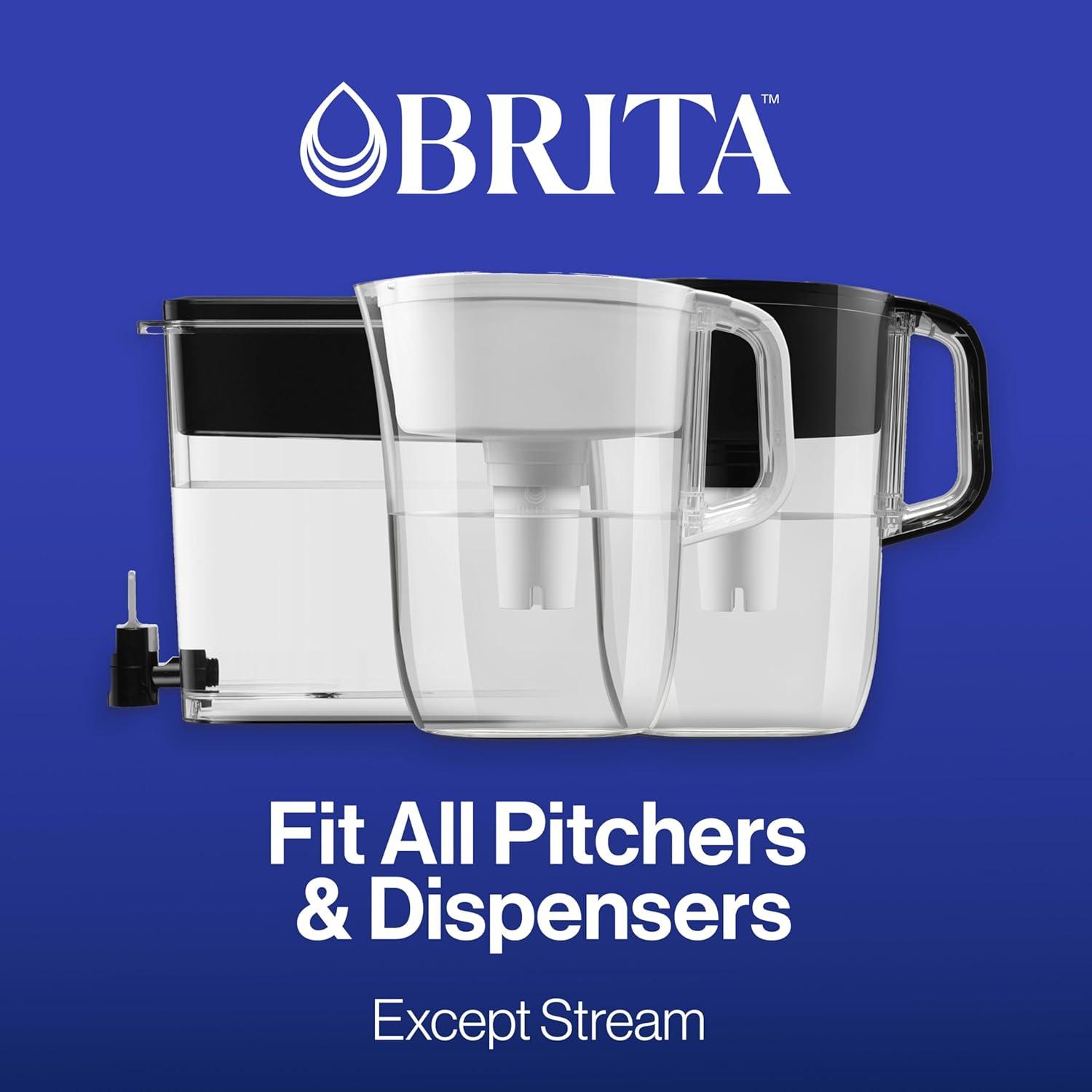 imageBrita Elite Water Filter Replacement for Pitchers and Dispensers BPAFree Reduces 99 of Lead Lasts Six Months or 120 Gallons Includes 1 Pitcher Replacement Filter1 Count Pack of 1