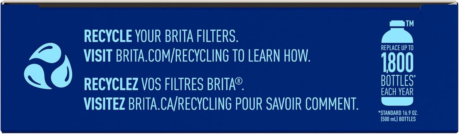 imageBrita Water Bottle Replacement Filters BPAFree Replaces 1800 Plastic Water Bottles a Year Lasts Two Months or 40 Gallons Includes 3 Filters