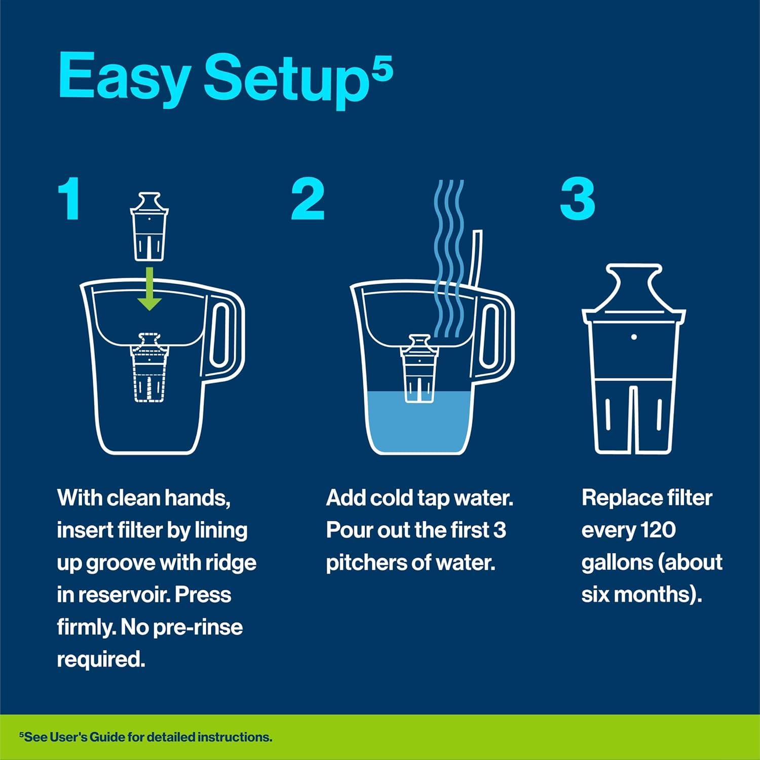 imageBrita Water Dispenser UltraMax Elite Filter Removes 99 of Lead Includes 1 Filter 27Cup Capacity Black