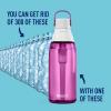 imageBrita HardSided Plastic Premium Filtering Water Bottle BPAFree Reusable Replaces 300 Plastic Water Bottles Filter Lasts 2 Months or 40 Gallons Includes 1 Filter Orchid  36 ozOrchid