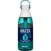 imageBrita HardSided Plastic Premium Filtering Water Bottle BPAFree Reusable Replaces 300 Plastic Water Bottles Filter Lasts 2 Months or 40 Gallons Includes 1 Filter Sea Glass  36 oz
