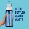 imageBrita HardSided Plastic Premium Filtering Water Bottle BPAFree Reusable Replaces 300 Plastic Water Bottles Filter Lasts 2 Months or 40 Gallons Includes 1 Filter Night Sky  36 oz