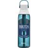 imageBrita HardSided Plastic Premium Filtering Water Bottle BPAFree Reusable Replaces 300 Plastic Water Bottles Filter Lasts 2 Months or 40 Gallons Includes 1 Filter Sea Glass  26 oz