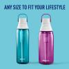 imageBrita HardSided Plastic Premium Filtering Water Bottle BPAFree Reusable Replaces 300 Plastic Water Bottles Filter Lasts 2 Months or 40 Gallons Includes 1 Filter Orchid  36 ozOrchid