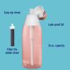 imageBrita HardSided Plastic Premium Filtering Water Bottle BPAFree Reusable Replaces 300 Plastic Water Bottles Filter Lasts 2 Months or 40 Gallons Includes 1 Filter Blush  36 oz