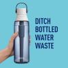 imageBrita HardSided Plastic Premium Filtering Water Bottle BPAFree Reusable Replaces 300 Plastic Water Bottles Filter Lasts 2 Months or 40 Gallons Includes 1 Filter Night Sky  26 oz