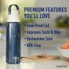 imageBrita HardSided Plastic Premium Filtering Water Bottle BPAFree Reusable Replaces 300 Plastic Water Bottles Filter Lasts 2 Months or 40 Gallons Includes 1 Filter Night Sky  26 oz