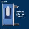 imageBrita Hub Replacement Water Filter BPAFree Replaces 900 Plastic Water Bottles Lasts Six Months or 120 Gallons Includes 1 Filter Kitchen Essential White1 Count