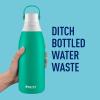imageBrita Insulated Filtered Water Bottle with Straw Reusable Stainless Steel Metal Blue Jay 20 OunceJade