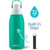 imageBrita Insulated Filtered Water Bottle with Straw Reusable Stainless Steel Metal Blue Jay 20 OunceJade