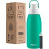 imageBrita Insulated Filtered Water Bottle with Straw Reusable Stainless Steel Metal Blue Jay 20 OunceJade