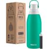 imageBrita Insulated Filtered Water Bottle with Straw Reusable Stainless Steel Metal Blue Jay 20 OunceJade