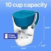 imageBrita Large Water Filter Pitcher for Tap and Drinking Water with SmartLight Change Indicator Includes 1 Standard Filter BPAFree Lasts 2 Months 10Cup Capacity Stretch Limo BlackTeal