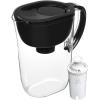 imageBrita Large Water Filter Pitcher for Tap and Drinking Water with SmartLight Change Indicator Includes 1 Standard Filter BPAFree Lasts 2 Months 10Cup Capacity Stretch Limo BlackBlack