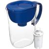 imageBrita Large Water Filter Pitcher for Tap and Drinking Water with SmartLight Change Indicator Includes 1 Standard Filter BPAFree Lasts 2 Months 10Cup Capacity Mazarine Blue