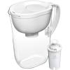 imageBrita Large Water Filter Pitcher for Tap and Drinking Water with SmartLight Change Indicator Includes 1 Standard Filter BPAFree Lasts 2 Months 10Cup Capacity Stretch Limo BlackWhite