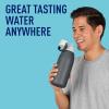 imageBrita Stainless Steel Premium Filtering Water Bottle BPAFree Reusable Insulated Replaces 300 Plastic Water Bottles Filter Lasts 2 Months or 40 Gallons Includes 1 Filter Carbon  32 oz32 Ounces