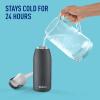 imageBrita Stainless Steel Premium Filtering Water Bottle BPAFree Reusable Insulated Replaces 300 Plastic Water Bottles Filter Lasts 2 Months or 40 Gallons Includes 1 Filter Carbon  32 oz32 Ounces