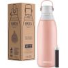 imageBrita Stainless Steel Premium Filtering Water Bottle BPAFree Reusable Insulated Replaces 300 Plastic Water Bottles Filter Lasts 2 Months or 40 Gallons Includes 1 Filter Rose  32 oz32 Ounces