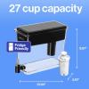 imageBrita UltraMax Large Water Dispenser With Standard Filter BPAFree Reduces Copper Cadmium and Mercury Impurities Lasts 2 Months or 40 Gallons Includes 1 Filter Kitchen Accessories Large 27Cup