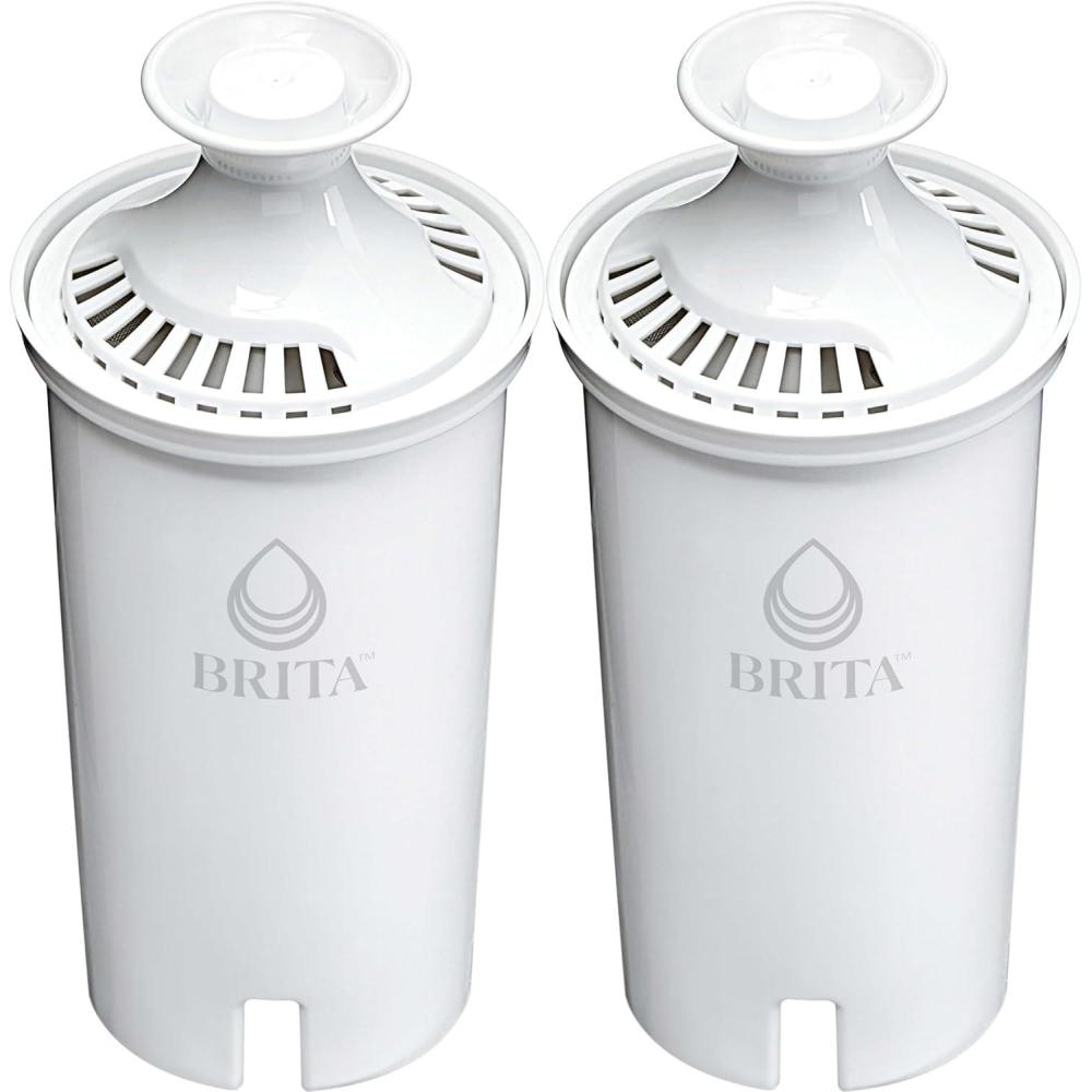 imageBrita Standard Water Filter for Pitchers and Dispensers BPAFree Reduces Copper Cadmium and Mercury Impurities Lasts Two Months or 40 Gallons Includes 2 Filters2 Count