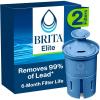 imageBrita Elite Water Filter Replacement for Pitchers and Dispensers BPAFree Reduces 99 of Lead Lasts Six Months or 120 Gallons Includes 1 Pitcher Replacement Filter2 Count