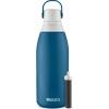 imageBrita Stainless Steel Premium Filtering Water Bottle BPAFree Reusable Insulated Replaces 300 Plastic Water Bottles Filter Lasts 2 Months or 40 Gallons Includes 1 Filter Marina  32 oz32 Ounces
