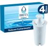 imageBrita Standard Water Filter for Pitchers and Dispensers BPAFree Reduces Copper Cadmium and Mercury Impurities Lasts Two Months or 40 Gallons Includes 2 Filters4 Count