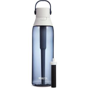 imageBrita HardSided Plastic Premium Filtering Water Bottle BPAFree Reusable Replaces 300 Plastic Water Bottles Filter Lasts 2 Months or 40 Gallons Includes 1 Filter Night Sky  26 oz
