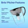 imageBrita Large 10 Cup Water Filter Pitcher 1 BritaPlus Filter Everyday Clear Package May VaryBlack