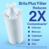 imageBrita Large 10 Cup Water Filter Pitcher 1 BritaPlus Filter Everyday Clear Package May VaryBlack
