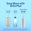 imageBrita Large 10 Cup Water Filter Pitcher 1 BritaPlus Filter Everyday Clear Package May VaryBlack