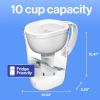 imageBrita Large 10 Cup Water Filter Pitcher 1 BritaPlus Filter Everyday Clear Package May VaryWhite