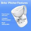 imageBrita Large 10 Cup Water Filter Pitcher 1 BritaPlus Filter Everyday Clear Package May VaryWhite