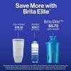 imageBrita Large 10 Cup Water Filter Pitcher 1 BritaPlus Filter Everyday Clear Package May VaryWhite