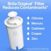 imageBrita Small 6 Cup Water Filter Pitcher 1 BritaPlus Filter Metro Clear Package May VaryBlue